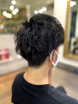 ナイン(nine)の写真/【安佐南/大町】自宅での再現性も抜群なハイセンスなスタイルをご提供！《カット+パーマ+2stepTR ¥7,400》