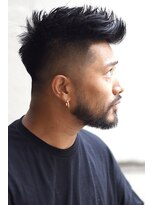 メリケンバーバーショップ フクオカ(MERICAN BARBERSHOP FUK)&nbsp;スキンフェードツイストスパイラルセンターパートサイドパート25