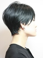ヘア デザイン リスク(HAIR DESIGN RISK)&nbsp;【RISK 高橋勇太】黒髪でシルエットが完璧な束感ベリーショート