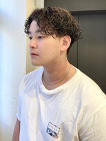 ペイジバイネオリーブ 吉祥寺店(Paige by Neolive)&nbsp;センターパートメンズパーマ　波巻きツイスパ