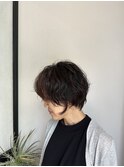 クシャッとショートパーマ