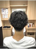 ツーブロマッシュ/波巻きツイスパ
