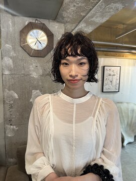 ガタカ(GATTACA) パーマのウルフ　ボルドーブラウン　【RYO】