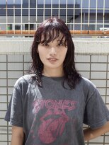 リビング 津田沼(LIVING) ニュアンスパーマ×ワインレッド