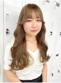 ミルクティーベージュダブルカラーケアブリーチインナーカラー