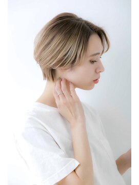 エトラ 渋谷店(etora) シルキーベージュ ハイライト 大人ナチュラルショート