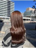 ブリーチ無しダブルカラーで作るブラウンカラー