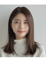 ルシードスタイル アウラ 松戸市五香(LUCIDO STYLE Aura)&nbsp;セミロングスタイル【松戸・五香・白髪染め・カラー・髪質改善】