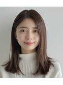 セミロングスタイル【松戸・五香・白髪染め・カラー・髪質改善】
