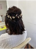 ハーフアップアレンジ