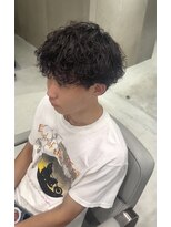 ホワイト(WHITE)&nbsp;刈り上げなし　波巻きスパイラル