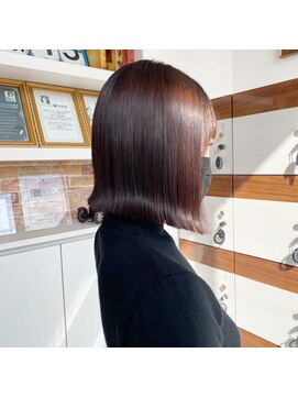 アース オーセンティック アクロスプラザ 与次郎店(EARTH Authentic) 簡単お手入れ！切りっぱなしボブ！