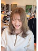透けてるカラーで透明感!