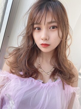 クシュ 本川越店(kusyu...) ブルーカラーワインレッドお団子ヘアチェリーレッド刈り上げボブ