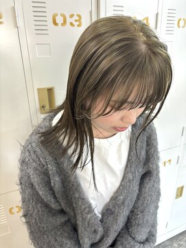 ロマーリ(LOMARLIE) ブリーチなしダブルカラー×オリーブベージュ