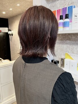 キャアリー(Caary) 福山美容室caary 春カラーピンクブラウン透明感イルミナカラー