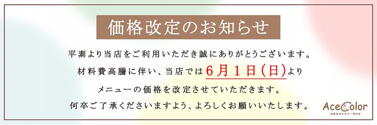 エース カラー 那覇小禄イオン店(Ace Color)のサロンヘッダー