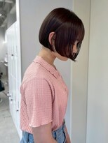 ロイオブジゼル(roi of GiseL)&nbsp;ショート　ミニボブ　顔周りカット　透明感　ブラウン　20代30代