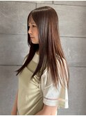 艶髪ストレート 髪質改善ストレート ブラウンベージュ　美髪