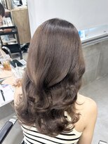 ラック(LUCK)&nbsp;ブラウン/船橋/くすみベージュ/細めハイライト