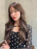 メーヴェ(Mowen) mowen 南堀江 ラベンダーグレージュ ×ゆる巻きロング