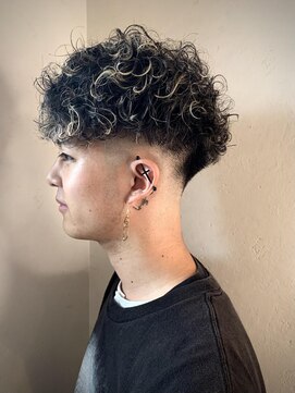 ボコカ(bococa) メンズカットスパイラルパーマハイライトカラー