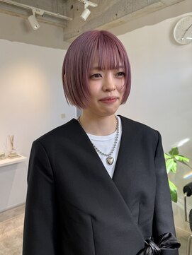 フィット 千葉(fit) ピンクカラー／ハイトーンボブ