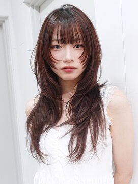 アルバム 渋谷パルコ(ALBUM) グレージュロング暗めカラー韓国ヘア顔周りレイヤー_F31130