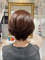 アンドットエス 銀座(and.S)&nbsp;【and.S 銀座】ミニボブ小顔　切りっぱなしボブ　暗髪　耳掛け