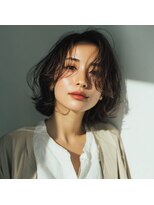 アンサ 藤森店(ANSA)&nbsp;【龍谷大前深草】前髪ありくびれボブ×抜け感で垢抜けヘア