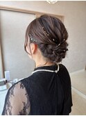 ミディアムヘアでもできるパーティーヘアセット