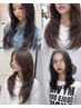 韓国風レイヤーカット♪カット＋透明感カラー ￥8000