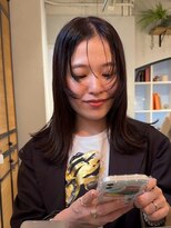 リンサロン(RIN salon)&nbsp;地毛風ダークグレージュ／大人ニュアンス／外ハネミディアム