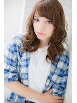 ローマ ギンザ(ROMA Ginza)&nbsp;『ROMA』ベージュイノセントカラー計算された小顔無造作ウェーブ