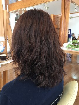 ハーブスヘア 前橋店(Herbs hair) ピンクベージュ+ソフトエアリー