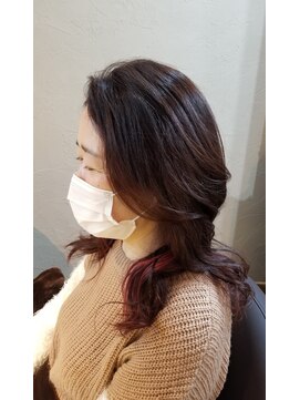 シェルビー 新宿(SHELBe) デザインカラー×大人ガーリー[新宿/髪質改善/ヘッドスパ]