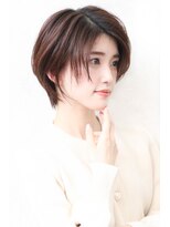 シトロン ブラン(CITRON blanc)&nbsp;くびれショート　みみかけ　前髪なしショート　抜け感ヘア