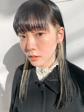 アルカナ 明治神宮前原宿(ARCANA) インナーカラー　インナーホワイト　ブルーブラック