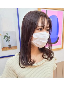 スティラサポ 平井駅南口(Stilla sapo) ほんのりピンク×ロブヘア