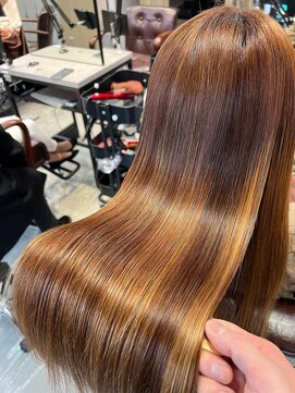 アディクト 東陽町西口(addict) 圧倒的ツヤ髪になれる髪質改善＿ブラウン＿ロング［東陽町］