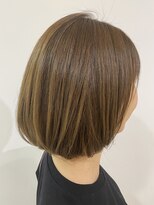 エアー 銀座タワー(AIR)&nbsp;【ハイライトで白髪ぼかしボブ】藤本麻衣