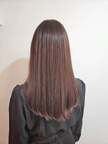 ツムグ 代官山 中目黒(TUMUGU)&nbsp;ピンクパールキャラメルブラウンくびれミディ前髪パーマ