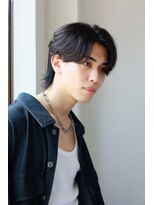 ソイクフ(SOY KUFU)&nbsp;MEN’S HAIR カルマパーマアッシュブラックウルフパーマ