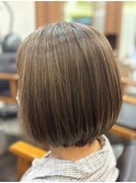 絶壁解消/ひし形/くびれ/斜めバング/60代50代40代/ミセスヘア3C