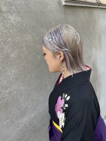 ペレ 渋谷(PELE)&nbsp;h_ デザインカラー/レイヤーカット/ウェットヘア/ベージュ