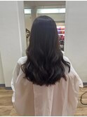 前髪/アンブレラカラー/こなれミディ/イメチェン/ウェーブパーマ