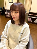 クレール グラン 富塚(ｃｌａｉｒ，ｅ gran)&nbsp;ミディアムヘア/レッドブラウン/ツヤカラー