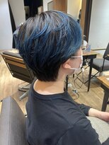 ヘアリゾート粋 新宿三丁目本店 【竪谷 一輝】ショート/デザインカラー/メッシュ