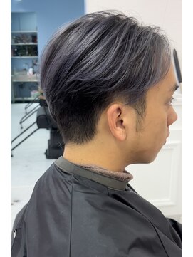 シャルティア(SHALLTIA) メンズシルバーバレイヤージュ【山口市美容室】