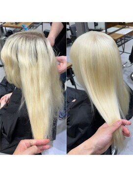 ネクスト 池袋(NEXT) ブロンドヘア/ロングヘア/ダブルカラー/ハイトーン/池袋